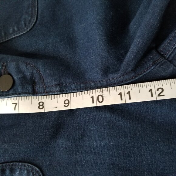 NYDJ Marilyn Straight Size 14 Jeans Button Fly Denim Patch Pocket Sailor Capsule - Picture 10 of 12